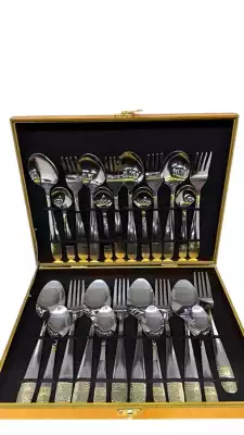 Набор столовых приборов из нержавеющей стали, 24 предмета (Модель 350964)